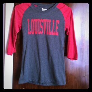 University of Louisville baseball style shirt