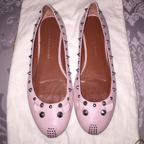 Pink Marc by Marc Jacobs Punk Mouse Ballerina Flat