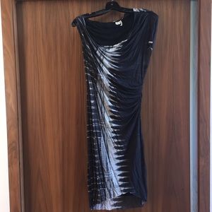 Helmut Lang sz small frequency asymmetrical dress