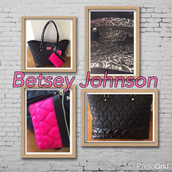 Betsey Johnson Handbags - 💕HOST PICK 10/18💕BETSEY Johnson black tote NWT