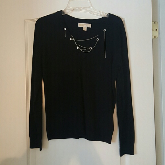 Michael kors long sleeve with silver trim