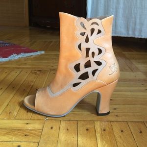 Designer Leather Ankle Boots