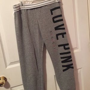 Pink Victoria's Secret Sweats!