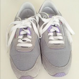 Reebok Gray,lavender, neon green Sneakers