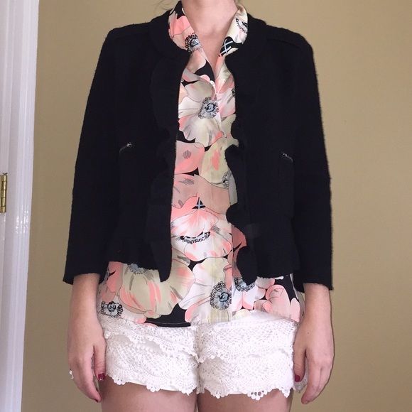 3/4-Sleeve Cropped Blazer