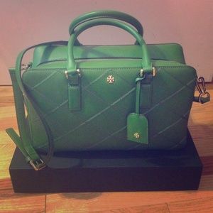 Tory Burch Robinson Stitched Satchel
