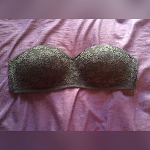 PINK Victoria's Secret Other - New lace padded bandeau VS Pink L strapless NWOT