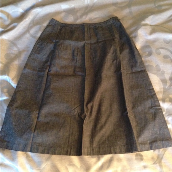***LAST DAY** grey linen blend midi skirt in XS