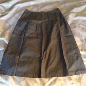 ***LAST DAY** grey linen blend midi skirt in XS