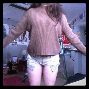 COZY BROWN TURTLE NECK SWEATER