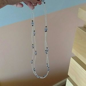 Beaded long necklace