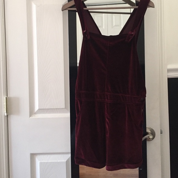 Velvet Short Overalls