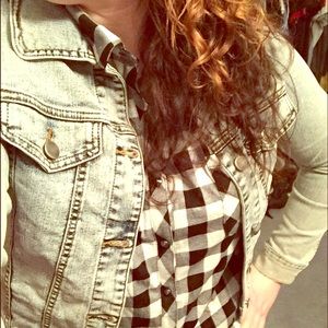 Black and White Checkered Vest - Sz XL