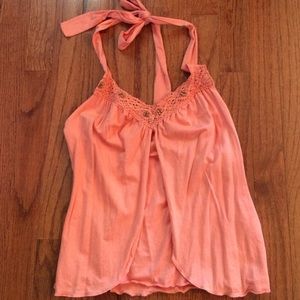 Peach halter top