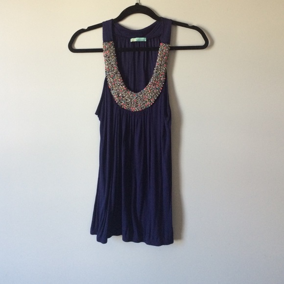 Beaded tank top