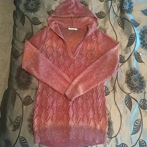 Maurices hooded, tunic style sweater