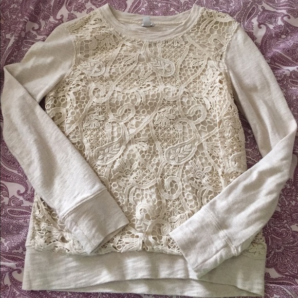 J.Crew crochet sweater