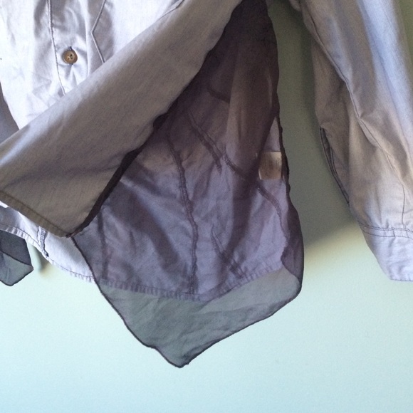 Free people collar/ Jean style shirt - Picture 3 of 4