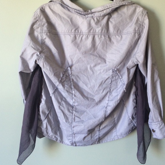 Free people collar/ Jean style shirt - Picture 4 of 4