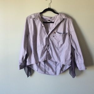 Free people collar/ Jean style shirt