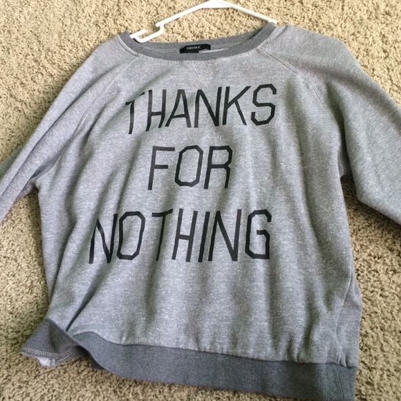 thanks for nothing sweater