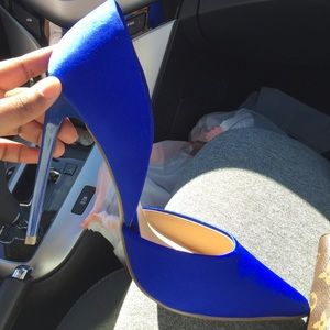 Royal blue 5 inch heels