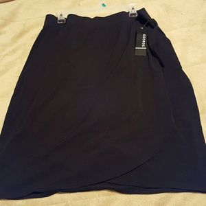 Faux wrap skirt