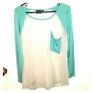 Sheer baseball tee!