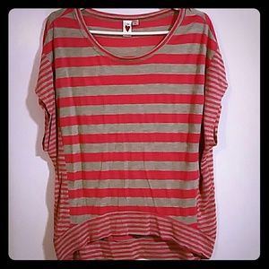 Pink striped shirt