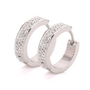 Stainless steel and Austrian Crystal earrings