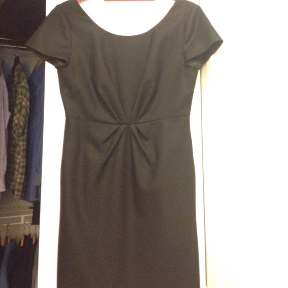 J. Crew Petite Black wool dress