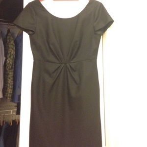 J. Crew Petite Black wool dress