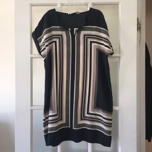100% Silk Cynthia Rowley oversized shift dress