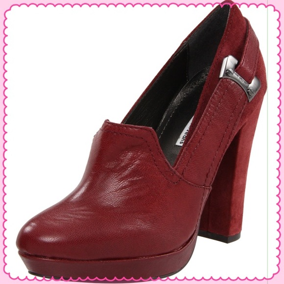 CALVIN KLEIN "JAMIE" SUEDE PLATFORM HEELS