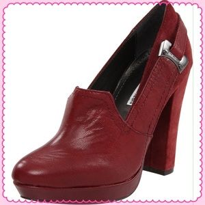 CALVIN KLEIN "JAMIE" SUEDE PLATFORM HEELS