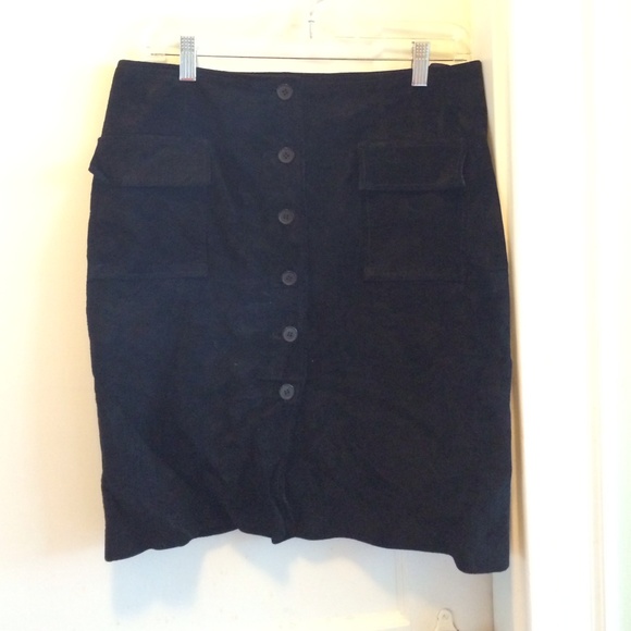 Black suede Massimo skirt