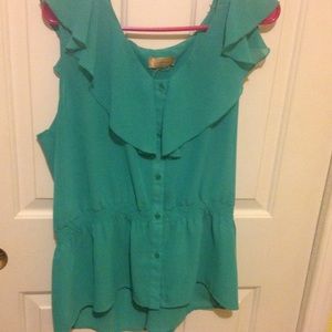 Green blouse