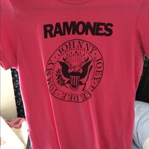 Pink Ramones T Shirt