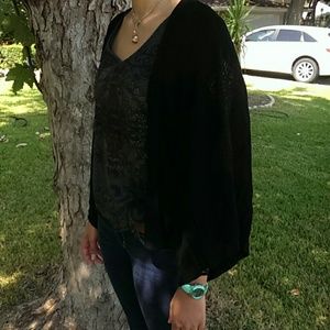 Forever 21 Black Cutout Cardigan