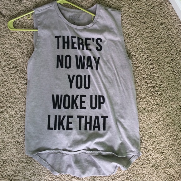 theres no way you woke up like that tank