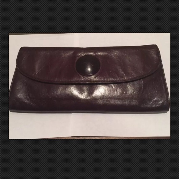 Hobo International Brown Leather Clutch Wallet