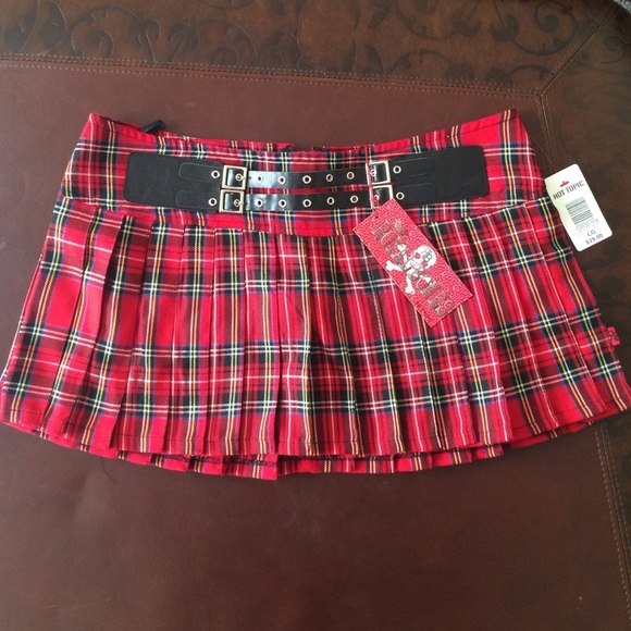 Red Plaid Skirt