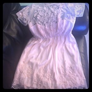 Blush F21 plus size detailed dress.