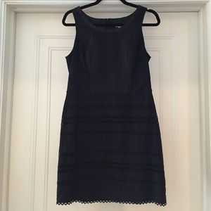 J. Crew Black Eyelet Dress
