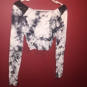 Tight long sleeved crop top
