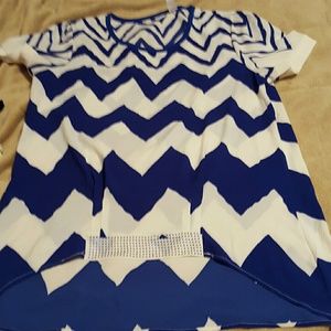 Dressy chevron top
