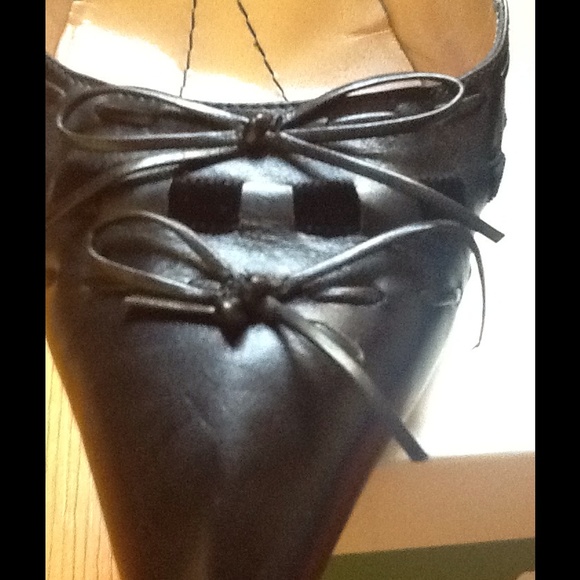 Kate Spade Anna Black Calf Heels - Picture 2 of 4