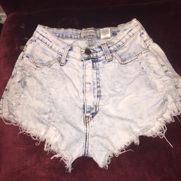 Studded high waisted shorts