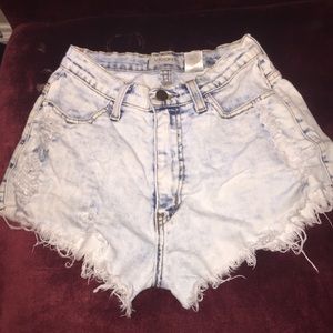 Studded high waisted shorts