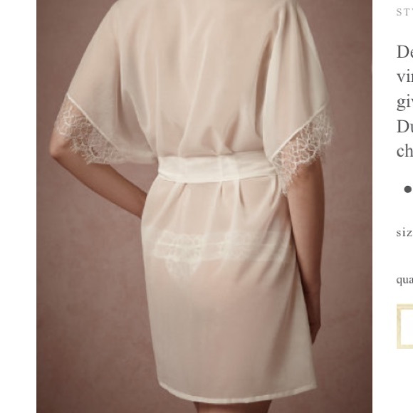 🎉 Dulce Lace Robe from Anthropologie's BHLDN Line - Picture 2 of 3